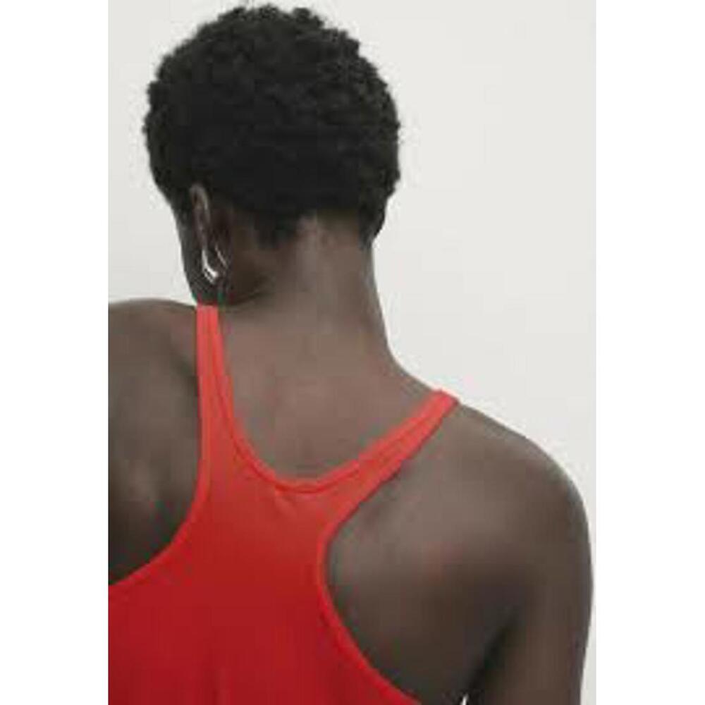 6241 Massimo Dutti Racer Back Tank Top 100% Cotton